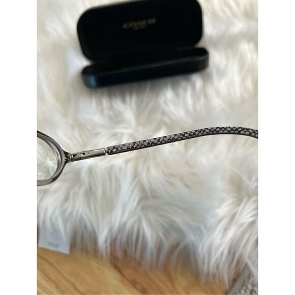 Coach Margarete toffee Eyeglasses Frames Full Rim Transparent black Clear Womens main image 6